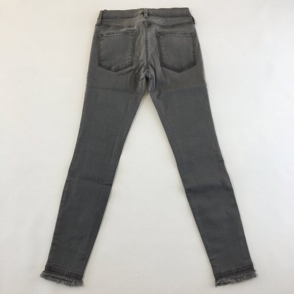Frame Le Skinny Grey Jeans 27 - Picture 7 of 12
